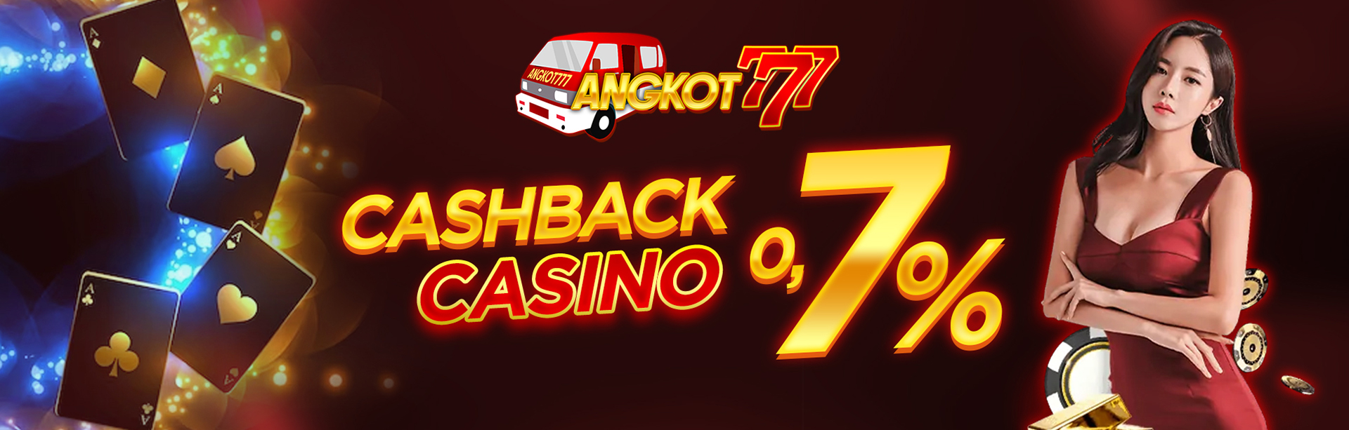 BONUS CASHBACK MINGGUAN 0.7% LIVE CASINO